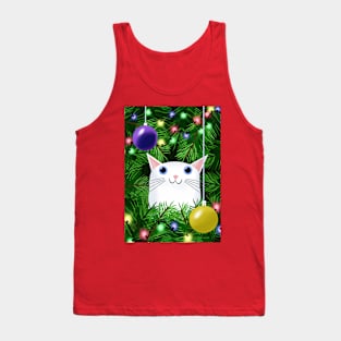 White Christmas Tank Top